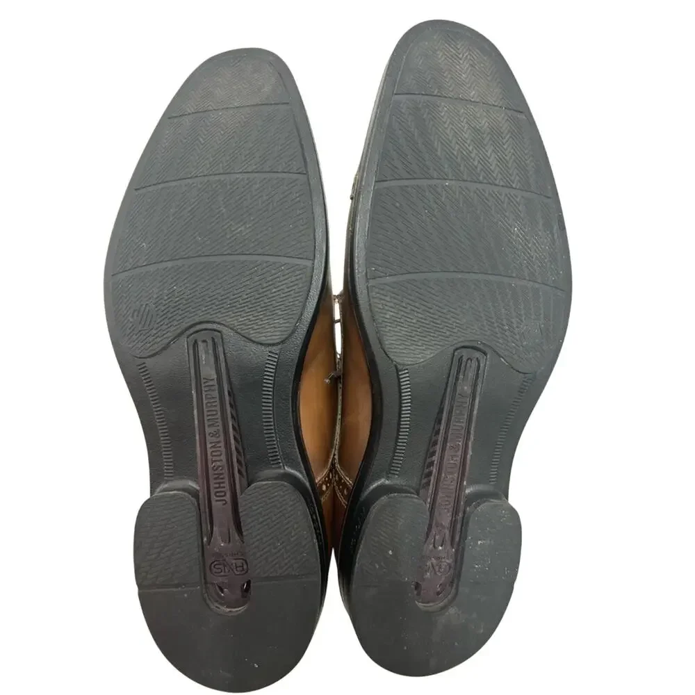 Johnston & Murphy Men's Ronan Plain Toe Dress Shoes Size 10.5M